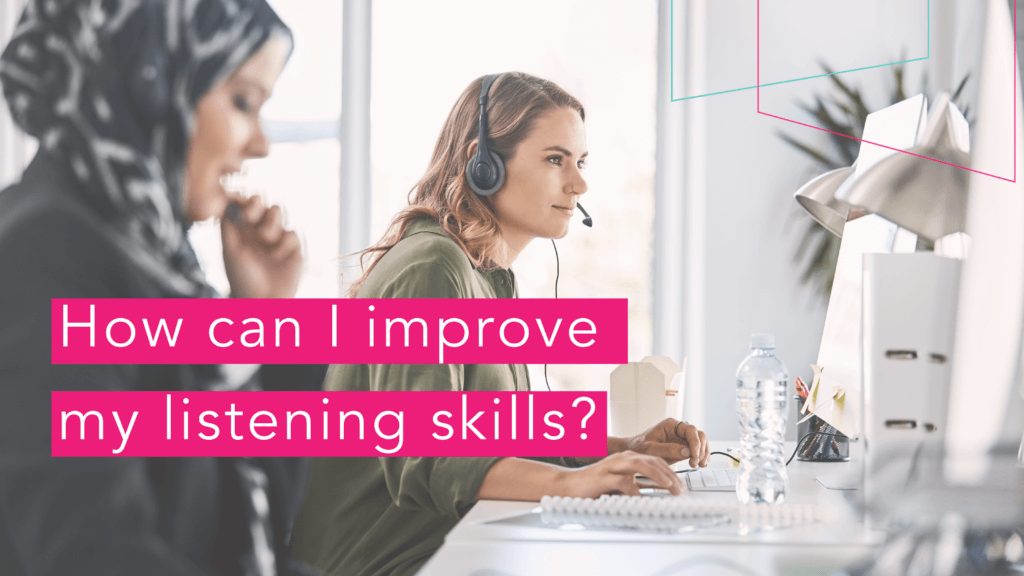 two ladies studying to improve listening skills with pte academic