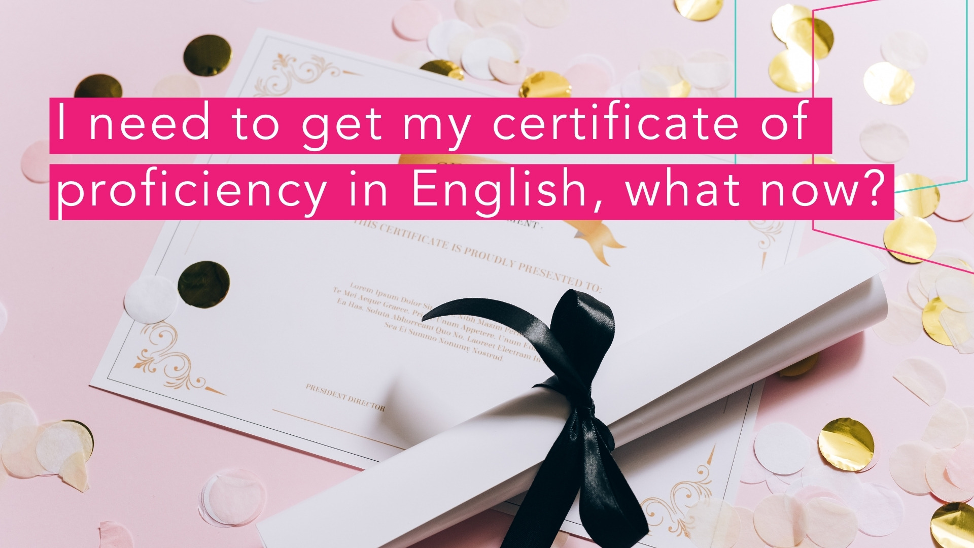 certificate of proficiency in english